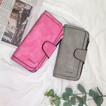 Клатч, большой длинный кошелек, вместительный чехол для телефона, кожаный кошелек для женщин 18.5cm*9.5cm синий