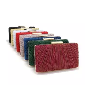 Клатч-кошелек, вечерняя сумочка для женщин, блестящая сумочка со стразами, двухсторонняя с цепочкой, сумка через плечо, сумки на плечо для свадебной вечеринки чёрный