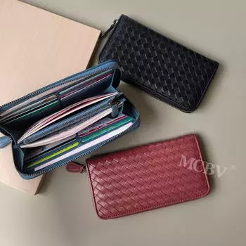 Клатч MCBV из овчины ручной работы: Кошелек на молнии, сумка-цепочка для мобильного телефона, карточек и наличных. gift box темно-синий