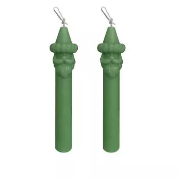 Клаус Столп, Длинный Шест, Свечи, Праздничная Атмосфера, Декоративные Украшения, Праздничные Подарки, Клаус Длинные Свечи One Size темно-зеленого