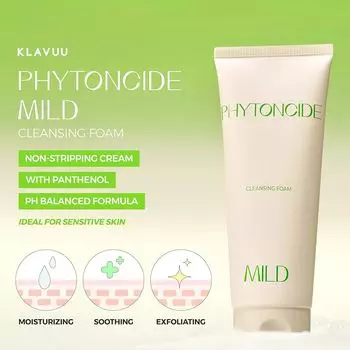 KLAVUU Phytoncide Mild Cleansing Foam 150ml AUTHENTIC STORE