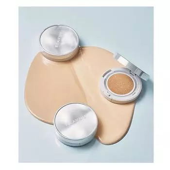KLAVUU URBAN PEARLSATION Натяжная кушонка с высоким покрытием EX SPF50+ PA++++, Тональный крем, KBeauty, Корейская косметика, пробник #21 LIGHT BEIGE