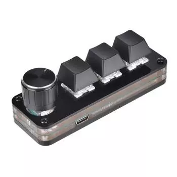 Клавиатура 2/3/4/5 клавиш 1 ручка Программируемая игровая клавиатура Горячая замена Настройка Механическая клавиатура Макро-клавиатура B