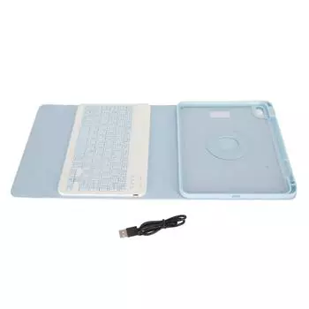Клавиатура для планшета, вращающийся защитный чехол, точный вырез, автоматический режим сна, беспроводная клавиатура для планшета IOS розовый