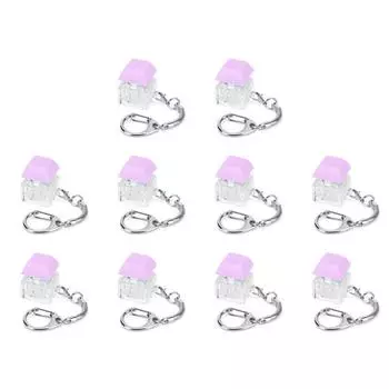 - Клавиатура Fidget Брелок Декомпрессионные Игрушки Кнопка Снятие Стресса Подарки (фиолетовый