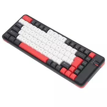 Клавиатура и мышь в комплекте 84 клавиши QWERTY-раскладка USB-приемник Bluetooth контрастная цветная клавиатура и мышь красный