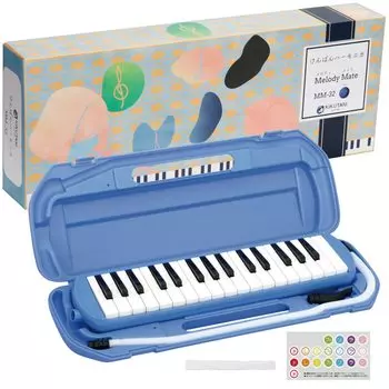 Клавиатура Kiktani Harmonica Melody Mate 32 клавиши синего цвета В комплект входит синяя наклейка MM-32 До-Ре-Ми Печать/Имя 2.