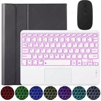 Клавиатура Magic Case для Samsung Tab Тачпад с подсветкой Ультра португальский Tab A8 10.5 2021