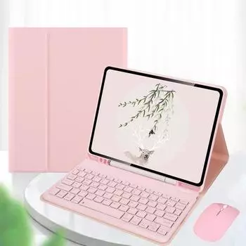 Клавиатура на американском английском для iPad Клавиатура с чехлом для iPad Pro 11 2024 M4 Подставка с держателем для карандаша для iPad Air 11 2024 M2 For iPad Air 11 2024 чёрный