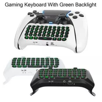 Клавиатура Plug Play с ручкой Elite Встроенный динамик Беспроводная Bluetooth-совместимая клавиатура Дизайн с подсветкой Ambiance для PS5 Elite белый