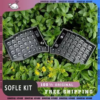 Клавиатура Sofle Keyboard Kit Bluetooth Dual Mode Zmk Split Corn Scheme Custom Hot Swap View Directional Rocker Knob Screen Keyboard Gift Simplified version