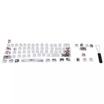 Клавиатура Wangjiang Plum Blossome Keycap Design совместима с 6164 для механической клавиатуры своими руками
