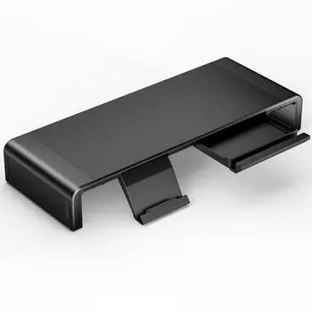 Klearlook Настольный монитор Грузоподъемность до 3 Регулируемая подставка для ноутбука Подставка для клавиатуры Черная подставка, Подставка, 50 кг, Складная, Ширина, Подставка, Подставка, чёрный