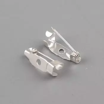 Клеевая застежка-брошь Декорации Высококачественный DIY 15mm silver 50
