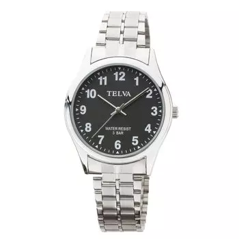 [Klefa] Аналоговые мужские часы с водонепроницаемым металлическим ремешком, серебристые TE-AM148-BKS чёрный