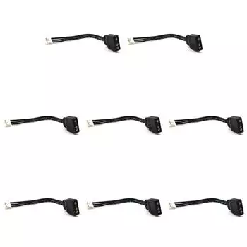 Kleines 4-Pin-zu-5-V-ARGB-3-Pin-Lftersteuerungs-Adapterkabel fr