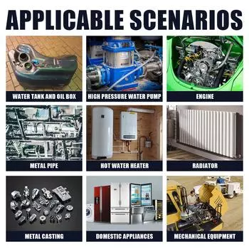 Клей AB Литейный клей Сталь Металл Стекло Керамика Сварка Трахома Клей для ремонта устьичных трещин 50g разноцветный