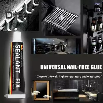 Клей без гвоздей, легко наносится, влагостойкий, водостойкий, быстросохнущий, универсальный, строительный, настенный, плиточный клей, набор 3pcs