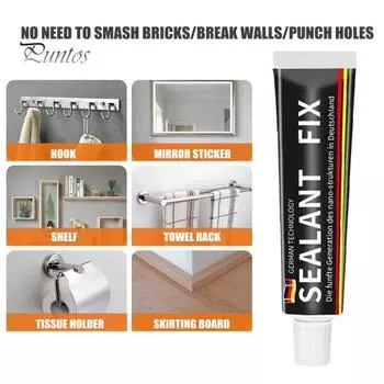 Клей без гвоздей, легко наносится, влагостойкий, водостойкий, быстросохнущий, универсальный, строительный, настенный, плиточный клей, набор 3pcs