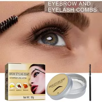 Клей для бровей прозрачный, водостойкий гель для бровей, стойкий гель для укладки бровей, мыло для придания формы бровям One Size
