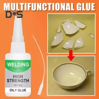 Клей для дерева Высокопрочный сварочный масляный клей Быстросохнущий водостойкий ударопрочный клей для ремонта стекла и искусственной кожи 1pc