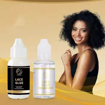 Клей для кружева - Невидимый водостойкий клей для кружевных париков и мягкое, но сильное средство для удаления клея Набор Shadormic Lace Glue & Remover Wig glue remover