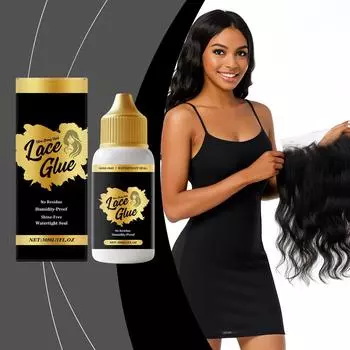 Клей для кружевного парика прочный, и накладка парика нелегко неожиданно отклеивается.. Клей для кружевной сетки для волос, 30 мл One Size белый