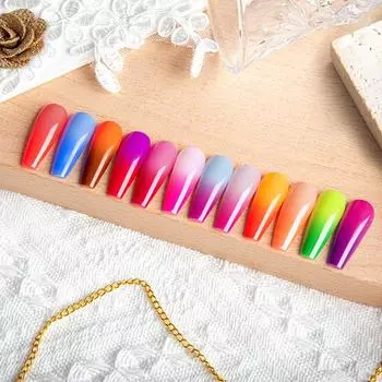 Клей для лака для ногтей с температурным эффектом, однотонный лак для ногтей, клей для лака с постепенным изменением цвета, клей для фототерапии, специальный маникюрный салон