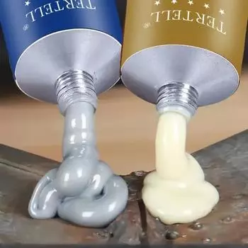 Клей для литья резины - устойчив к высоким температурам, клей для металла и пластика, паяльная паста с УФ-излучением 20g