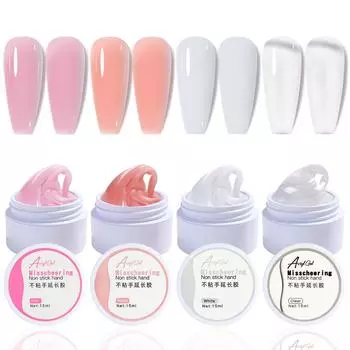 Клей для наращивания ногтей, твердый антипригарный, ручная гравировка и придание формы, безбумажный лоток, быстрое наращивание ногтей, специально для маникюрных салонов