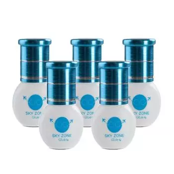 Клей для наращивания ресниц 1-2S 6 недель Клей для прививки ресниц Корея с запечатанными пакетами SKY ZONE Клей-клей