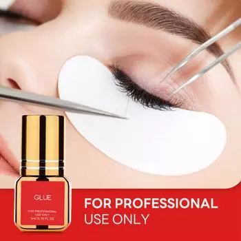 Клей для наращивания ресниц, быстросохнущий, долговечный клей для ресниц, перманентный клей для наращивания ресниц, черный клей для ресниц, 3 мл красный