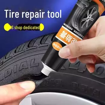 Клей для ремонта шин для трещин и царапин на боковинах tire rubber чёрный