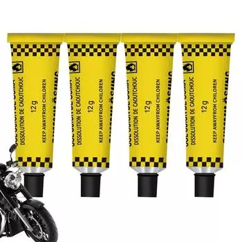 Клей для ремонта шин Однокомпонентный клей Холодный клей для ремонта внутренней части покрышки велосипеда Быстрый ремонт и восстанавливающий клей для автомобиля жёлтый