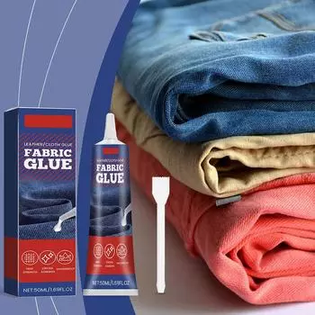 Клей для ткани для одежды быстросохнущий шов из ткани одежда клей для ткани швейный клей O3J5 50ml-1pcs