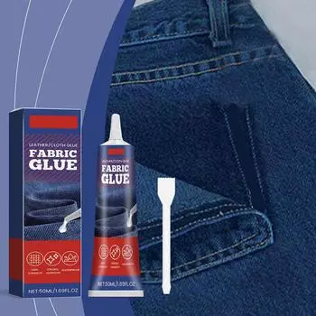 Клей для ткани для одежды быстросохнущий тканевый стежок одежда многофункциональные клеи ткань менди Y0J7 50ml-1pcs
