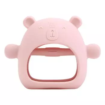 Клей для укуса зубов, детские перчатки, клей Ant-i Bite, пищевой силиконовый клей для зубов, клей для детских зубов, удобные игрушки One Size розовый