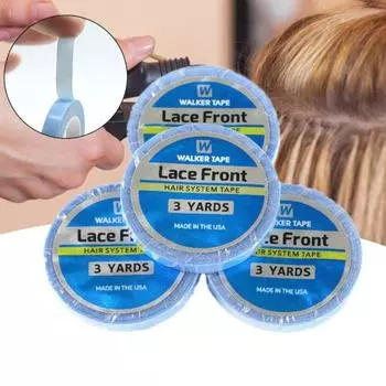 Клей для восстановления волос Простой в использовании Идеальная посадка Дышащий Регулируемый женский инструмент для макияжа без следов Синяя кружевная передняя поддерживающая лента для женщин 1pc