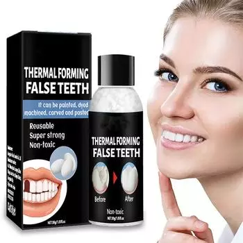 Клей для заполнения промежутков между зубами Пломбы для межзубных промежутков Зубные протезы Инструменты для фиксации пломб Отсутствующие сломанные зубы Формованные искусственные зубы One Size