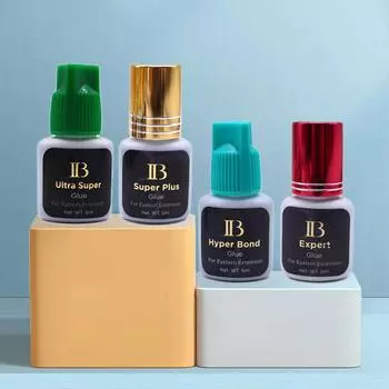 Клей IBeauty для наращивания ресниц. Клей IB Зеленый колпачок Винно-красный