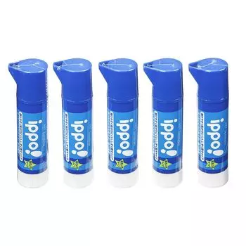 Клей-карандаш Tombow для учеников начальной школы с открывающимся колпачком, стираемый, цветной, 5 шт. ippo! (Легко и тип) HCD-113A-5P