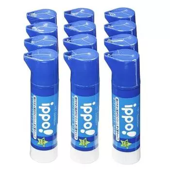 Клей-карандаш Tombow для учеников начальной школы ippo! (Легко открывающийся колпачок и стираемый цветной шрифт) 12 шт. PT-TCIM01-12P