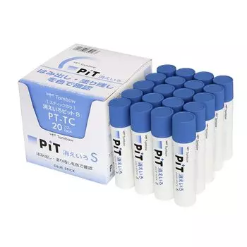 Клей-карандаш Tombow Pencil Disappearing PiT размер S 20 штук (цвет исчезает) (10г) ПТ-ТС-20П