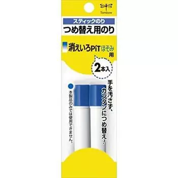 Клей-карандаш Tombow Pencil Stick Disappearing Pit Hosomi Refill 2 шт. PR-PC2P 2 шт. [3 шт.]