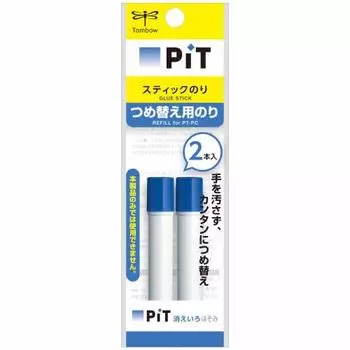 Клей-карандаш Tombow Pencil Stick Disappearing Pit Hosomi Refill PR-PC2P 2 шт.