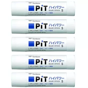 Клей-карандаш Tombow PiT High Power S Size 5 шт. (Сильный/быстрый клей) (10г) HCA-511