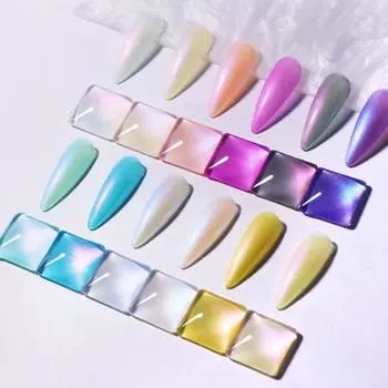 Клей в виде ракушек русалки, замачиваемый УФ-гель для ногтей, лак для украшения ногтей 7#