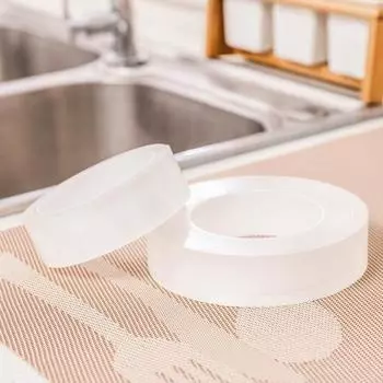 Клейкая лента 300 см, прозрачная, хорошая адсорбция, легкая, бесследная, водонепроницаемая, практичная настенная лента 10mm