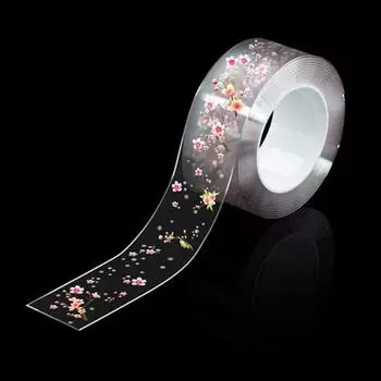Клейкая лента Водонепроницаемая Прозрачная Цветочный Принт Разрезаемая Герметизирующая Углы Швы Лента Для Заделки Швов Гибкая