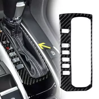 Клейкая наклейка для интерьера автомобиля, рамка переключения передач для Honda Civic 2016-2019 чёрный